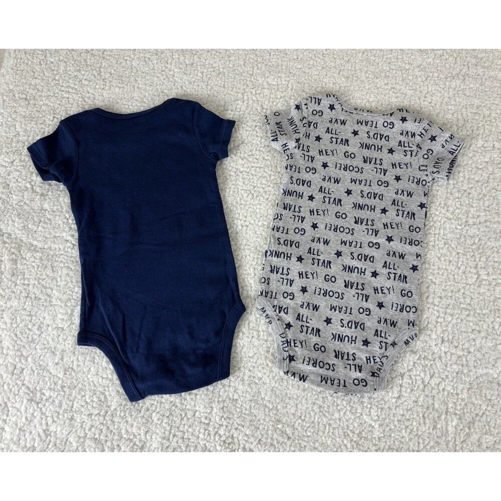 Carter’s Baby Boy Bodysuits 12M Lot of 2 – Cute Sayings